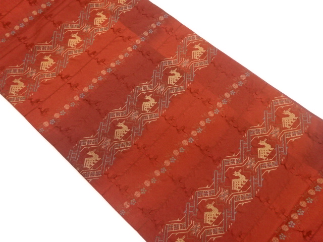 JAPANESE FUKURO OBI / WOVEN ARISUGAWA PATTERN